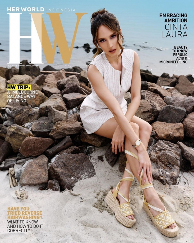 Disebut Angelina Jolie versi Lokal, Ini Potret Cinta Laura Tampil Gorgeous di Majalah Her World Indonesia