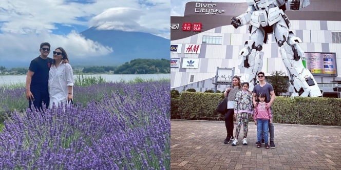 10 Potret Seru Audy Item dan Keluarga Liburan ke Jepang, Pose Romantis dengan Suami