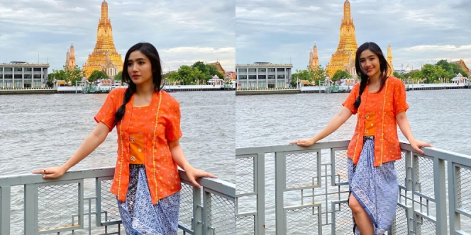 Tuai Pujian, Ini Potret Anggun Febby Rastanty Pakai Kebaya dan Kain Batik saat di Bangkok