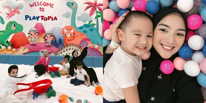 Potret Citra Kirana Seru-Seruan Main di Playground Bareng Athar, Ibu dan Anak Sama-Sama Gemesin Abis!