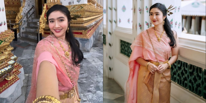 11 Potret Febby Rastanty Pakai Baju Tradisional Thailand, Cantik Memukau Bak Warga Lokal