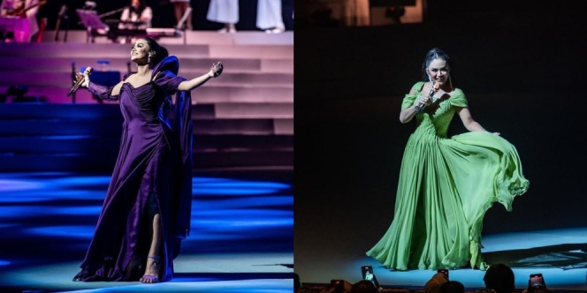 7 Potret Memukau Krisdayanti di Atas Panggung Konser SEMESTA- Perlihatkan Megahnya Pertunjukkan sebagai Diva Indonesia! 