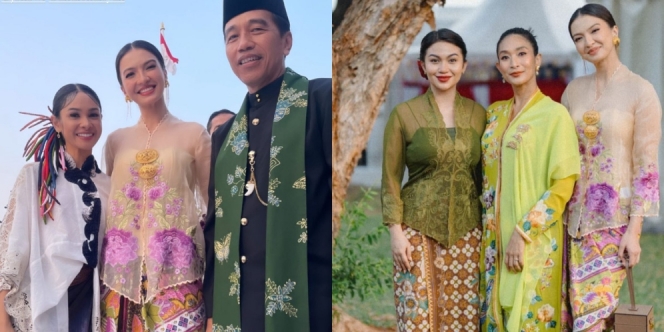 10 Potret Menawan Raline Shah di Acara Istana Berkebaya, Bangga Foto Bareng Presiden Jokowi