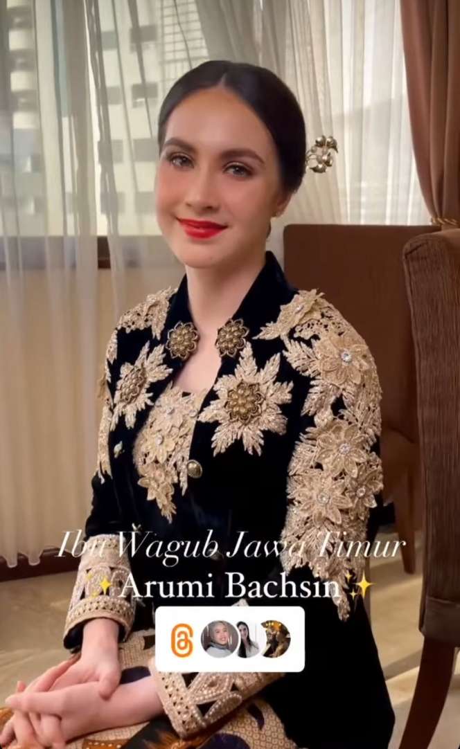 Tampil Elegan, Ini Potret Arumi Bachsin Pakai Batik dan Kebaya Pamekasan yang Tuai Pujian