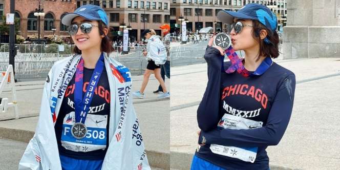 Potret Febby Rastanty Raih Medali Di 2023 Chicago Marathon Results ...