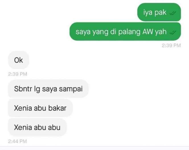 Beragam Potret Isi Chat Driver Ojol dengan Customers, dari yang Kocak sampai Bikin Baper