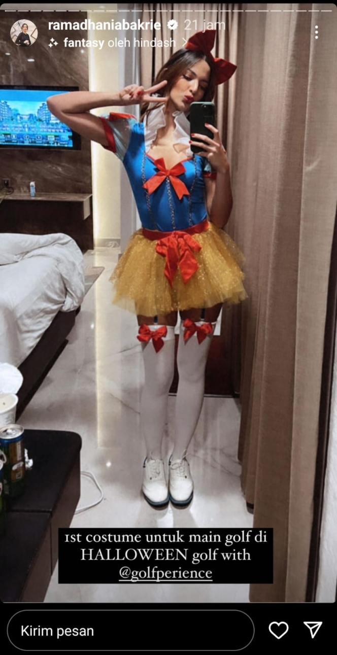 Potret Nia Ramadhani Pakai Kostum Snow White untuk Halloween yang Malah Mengundang Banyak Kritikan Netizen