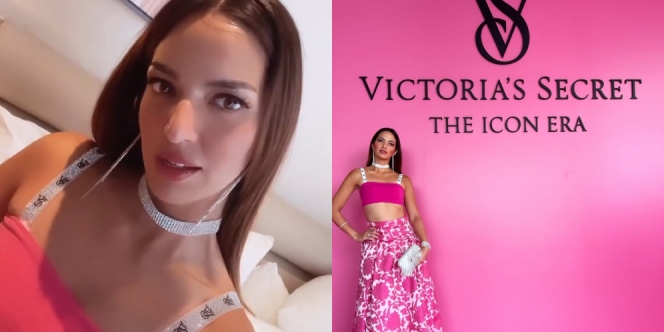10 Potret Nia Ramadhani Hadir di Opening Victorias Secret di Singapura