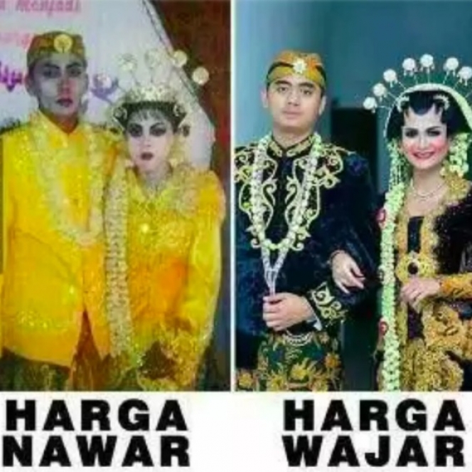 Deretan Potret Pengantin dengan Make Up Nyeleneh, Bikin Takut Nawar Harga ke MUA