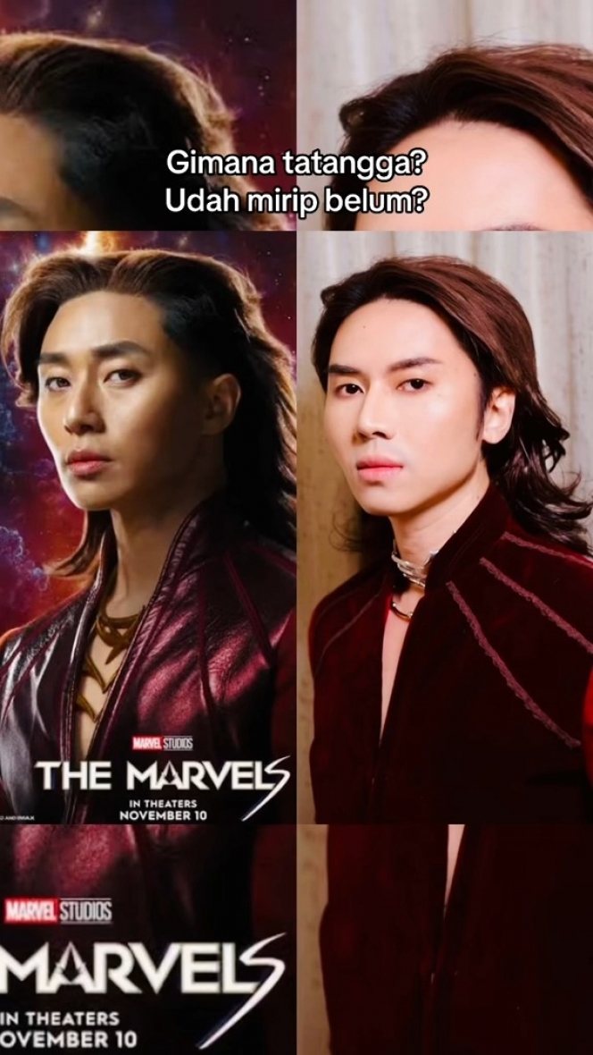 10 Potret Rafael Tan Cosplay Park Seo Joon di Film The Marvel, Susah Dibedakan Saking Miripnya!