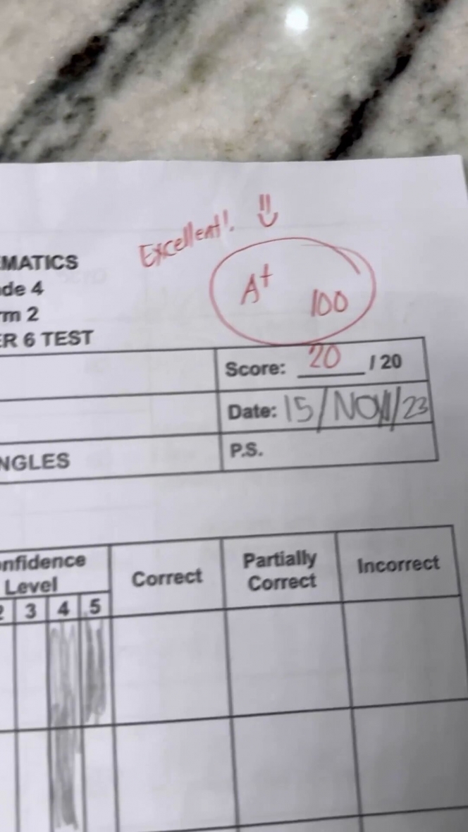 Potret El Barack yang Raih Nilai Sempurna Lagi di Ujian Matematika, Jessica Iskandar Bangga: Keponakan Einstein Nih! 