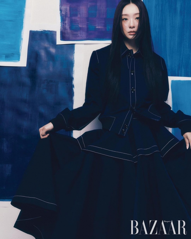 Bikin Terpana Fans, Kim Da Mi Pancarkan Visualnya di Digital Cover Majalah Harpers Bazaar Korea