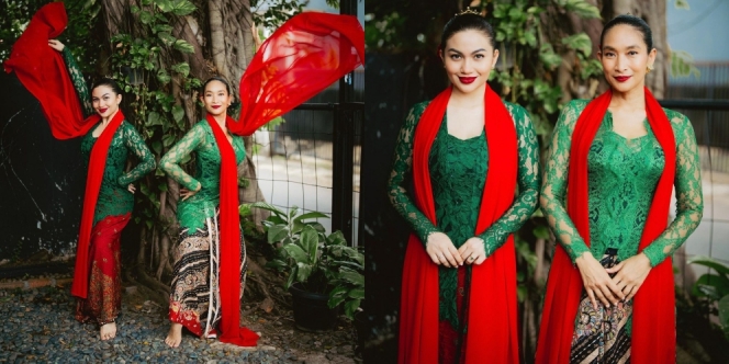 Cantiknya Ariel Tatum dan Happy Salma Berkebaya Jelang Jaipongan di Sukabumi 1980