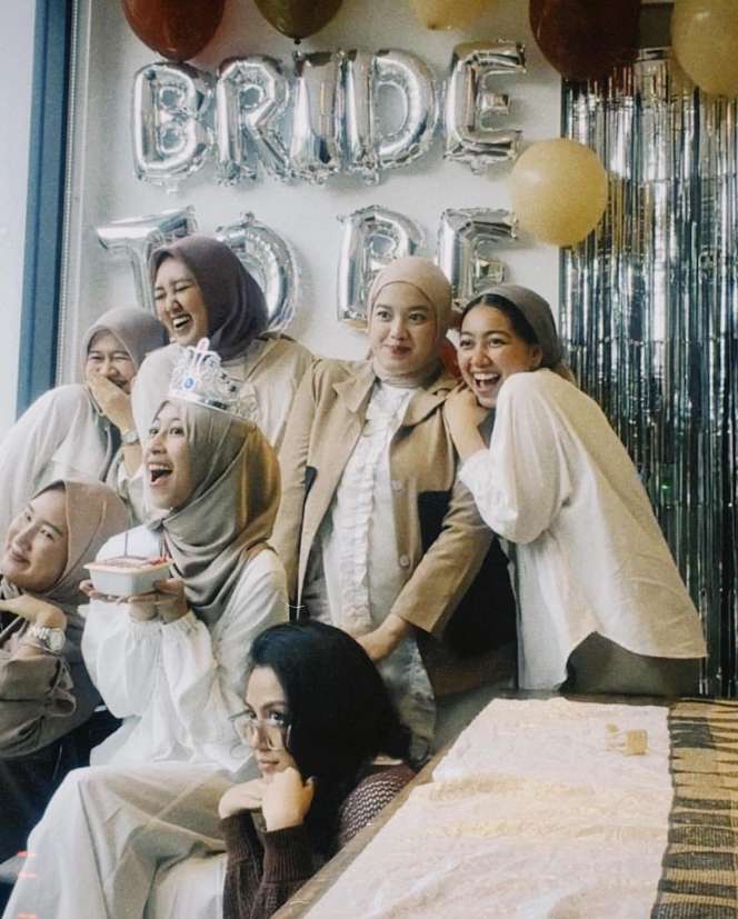 Sederhana Penuh Makna, Potret Bridal Shower Adiba Khanza Dirayakan Bareng Sahabat!