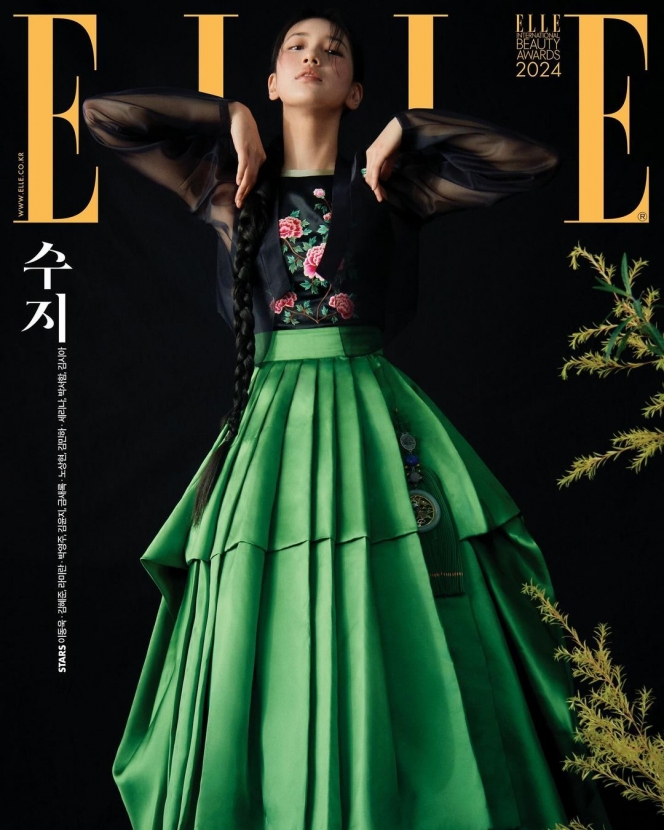 Hiasi Cover Majalah Elle Korea, Suzy Pancarkan Pesona yang Lembut sekaligus Elegan dalam Balutan Hanbok