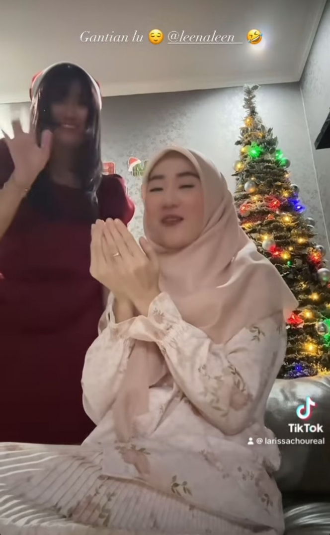 Beda Agama, Ini Potret Kompak Larissa Chou Ikut Rayakan Natal Bareng Sang Adik