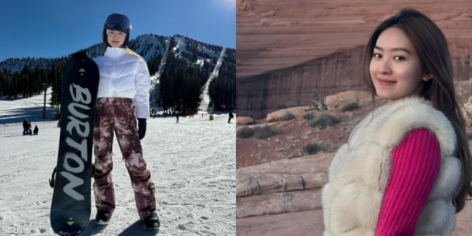 Dari Utah ke Nevada, Begini Gaya Liburan Musim Dingin Natasha Wilona yang Curi Perhatian