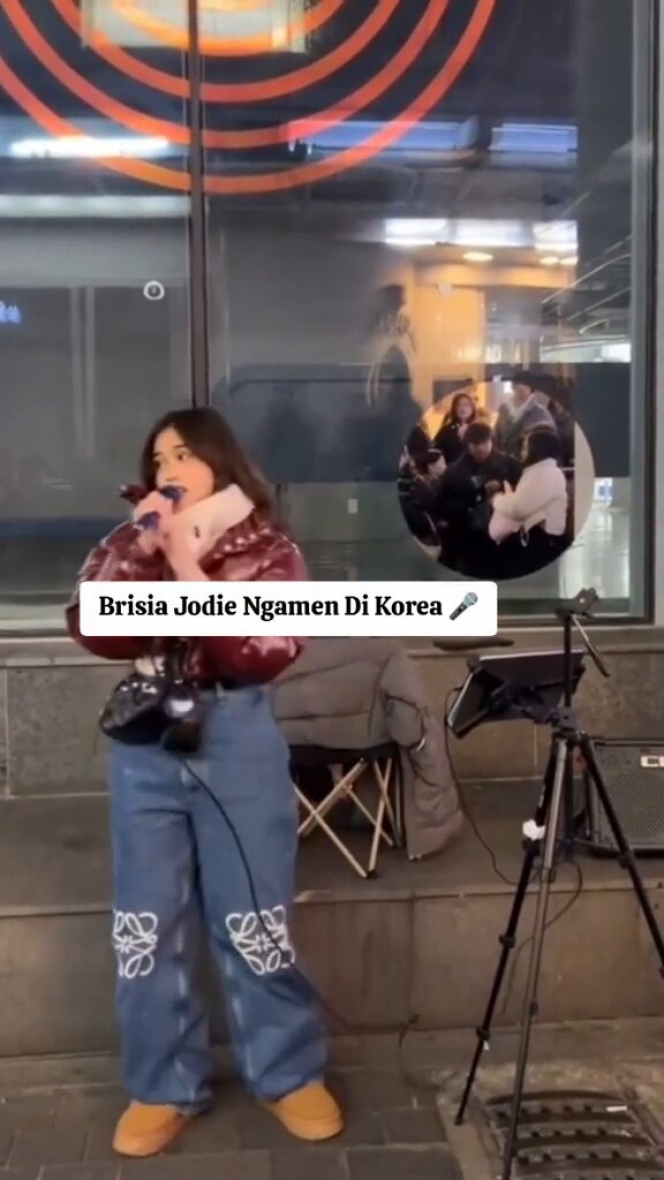 8 Potret Brisia Jodie Ngamen di Korea Selatan, Memukau Penonton dengan Suara Merdunya! 
