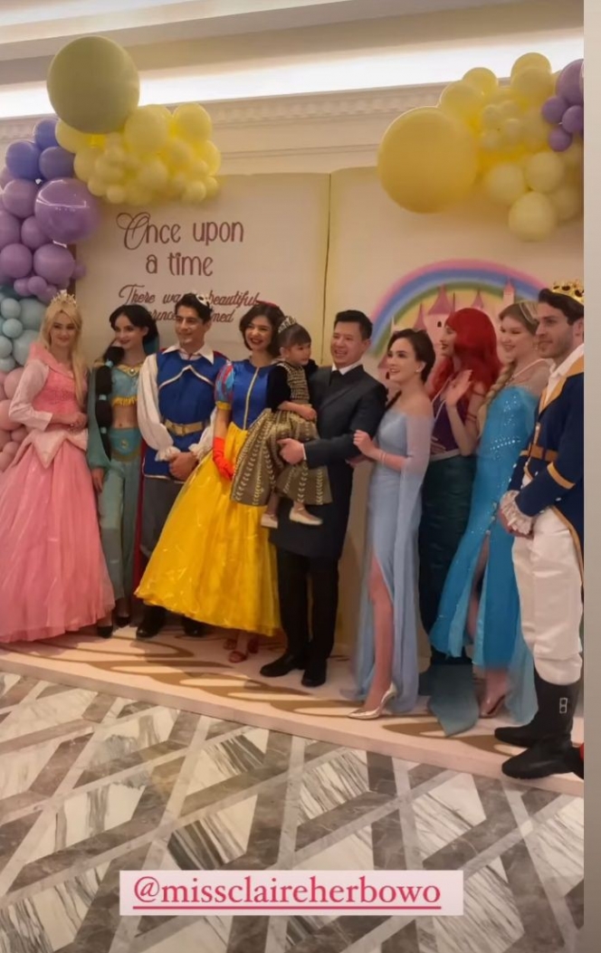 Deretan Momen Pesta Ulang Tahun ke-4 Claire Anak Shandy Aulia, Digelar Meriah Bertema Disney Princess