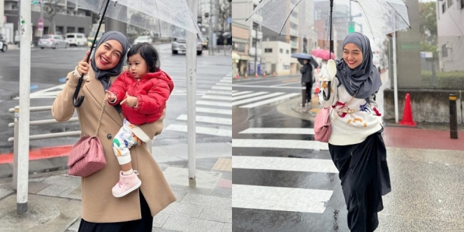 Proses Cerai Masih Berjalan, Ini Potret Ria Ricis yang Asyik Ajak Moana Jalan-jalan ke Jepang