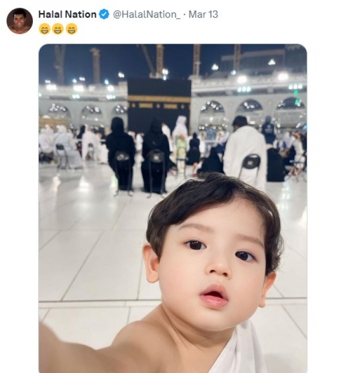 Potret Terbaru Baby Jourell Anak Cut Meyriska yang Makin Cute, Saking Gantengnya Sampai Diposting Akun Islami Internasional