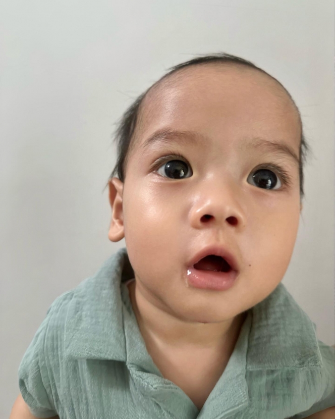 Foto Gemas Baby Mikail Anak Alvin Faiz dan Henny Rahman yang Kini Genap Berusia 1 Tahun, Dulu Sempat Tak Diperlihatkan Wajahnya