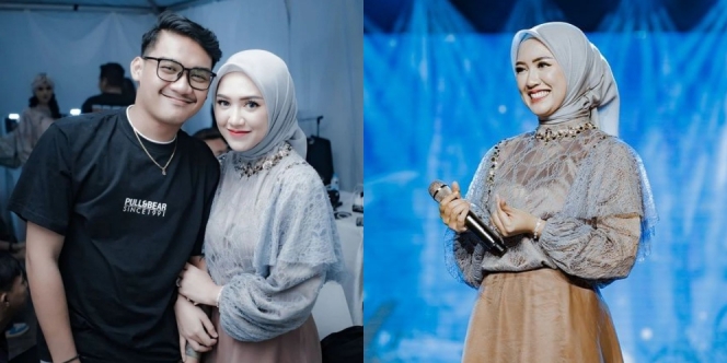 Deretan Foto Happy Asmara Konser di Sukabumi, Bikin Baper Ditemani Gilga Sahid