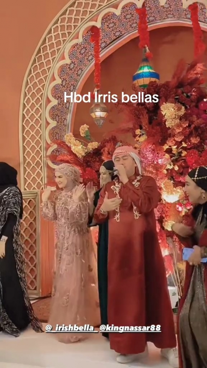 10 Foto Perayaan Ulang Tahun Irish Bella ke-28 yang Bertema Arabian Night, Meriah Banget!