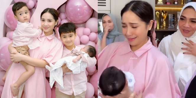 7 Foto Momen Akikah Baby Lily, Nagita Slavina Nangis Terharu