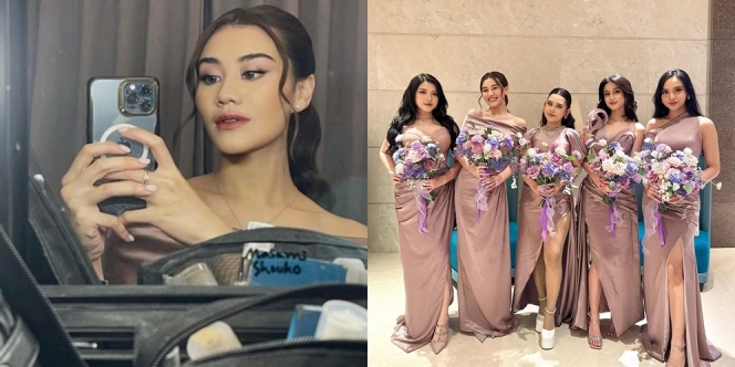 9 Potret Aaliyah Massaid Tampil Cantik Jadi Bridesmaid di Pernikahan Mahalini dan Rizky Febian