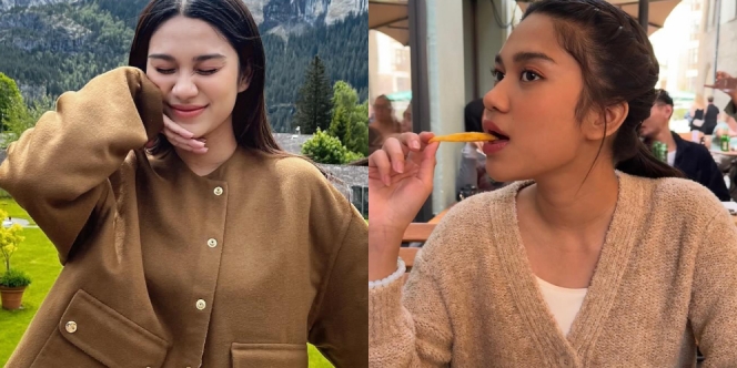 10 Foto OOTD Azizah Salsha Serba Warna Cokelat saat Berlibur di Eropa, Vibes Cewek Bumi Banget!