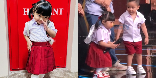 8 Foto Ameena Anak Aurel dan Atta Pakai Baju Seragam SD, Gemes Banget!