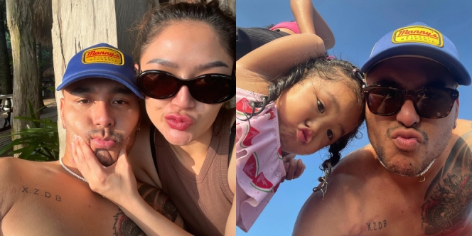 8 Foto Siti Badriah Ajak Suami dan Anak Liburan ke Pantai, Keluarga Goals Banget!