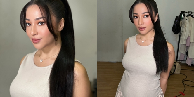 8 Foto Nikita Willy dengan Make Up Flawless dan Rambut Ponytail, Pancarkan Pregnancy Glow!