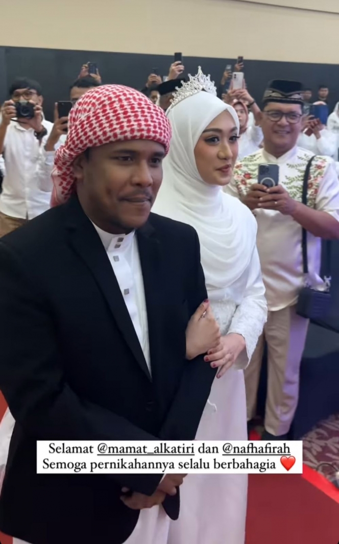 Deretan Foto Pernikahan Mamat Alkatiri dengan Nafha Firah Seleb TikTok yang Digelar Secara Tertutup