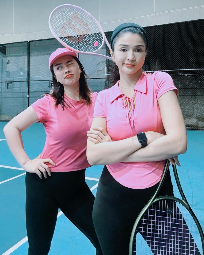 Deretan Foto Felicya Angelista Main Tenis Pakai Outfit Serba Pink, Pinky Lovers Abis!