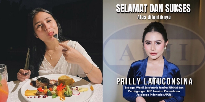 10 Foto Prilly Latuconsina yang Hobi Kulineran, Kini Dilantik Jadi Wasekjen UMKM dan Perdagangan di APJI