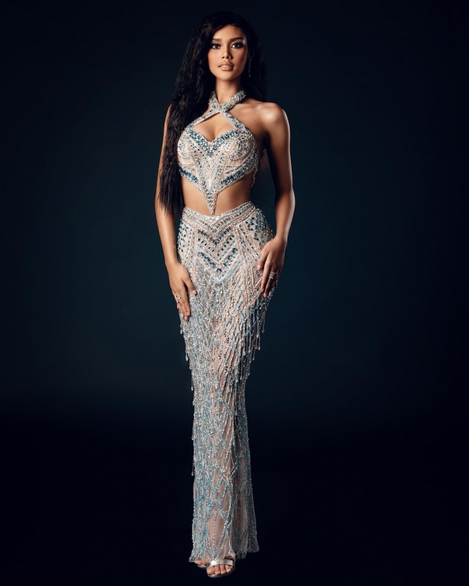 10 Foto Busana yang Dipakai Harashta Haifa Zahra saat Kompetisi Miss Supranational 2024