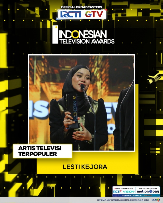 10 Foto Rizky Billar dan Lesti Kejora di Indonesian Television Awards 2024, Borong Piala nih!