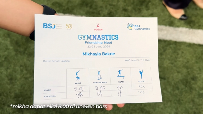 10 Foto Mikhayla Ikut Lomba Gymnastic, Nangis Dapat Kejutan dari Nia Ramadhani dan Ardi Bakrie