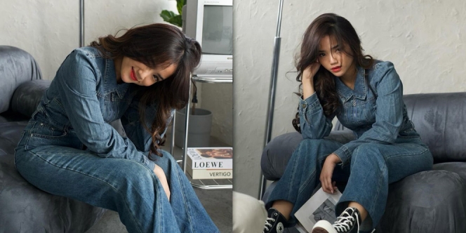 9 Foto Cantiknya Fuji dalam Balutan All Denim, Netizen: Jangan Sampe Oplas ya!