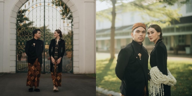 9 Foto Prewedding Aaliyah Massaid dan Thariq Halilintar di Puro Mangkunegaran Solo, Anggun Berselendang Melati