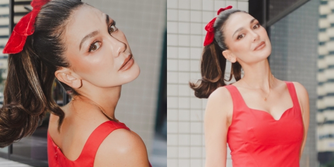 8 Foto Luna Maya Tampil dengan OOTD Serba Merah, Cantiknya Menyala dan Gak Ada Obat!