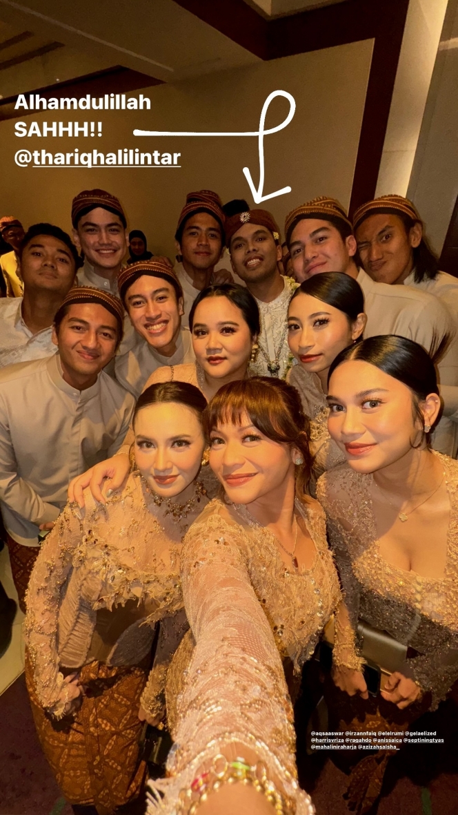 9 Foto Bridesmaid dan Groomsmen di Pernikahan Thariq dan Aaliyah, Bertabur Visual!