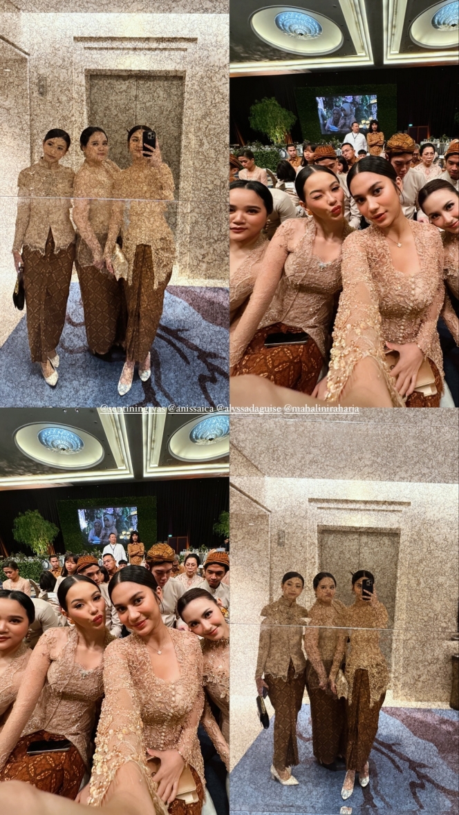 9 Foto Bridesmaid dan Groomsmen di Pernikahan Thariq dan Aaliyah, Bertabur Visual!