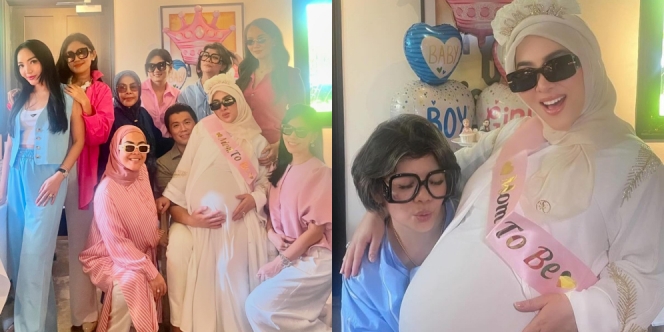 8 Momen Kejutan Baby Shower Syahrini, Fix Punya Anak Kembar nih?