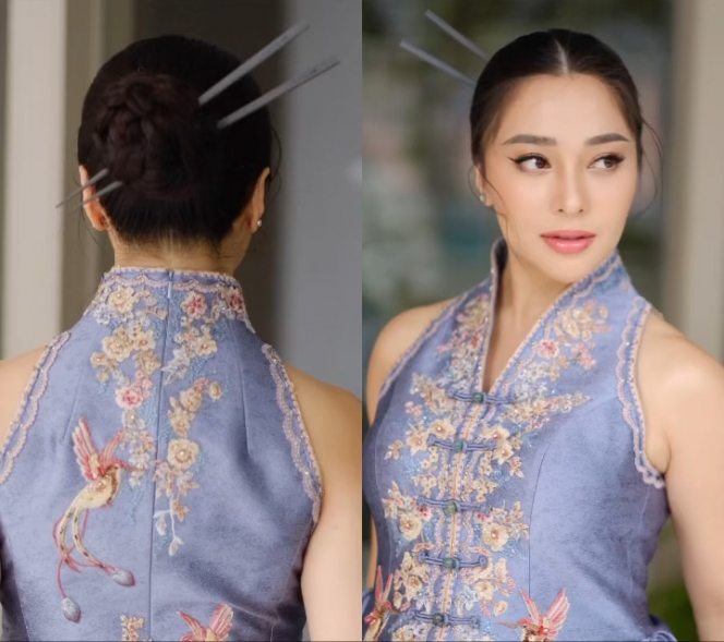 Hadiri Acara Tea Pai, Nikita Willy Tampil Memukau dalam Balutan Cheongsam Dress