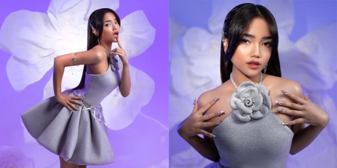 8 Foto Fuji Pakai Mini Dress Silver di Pemotretan Terbarunya, Cantik sekaligus Gemes Abis!