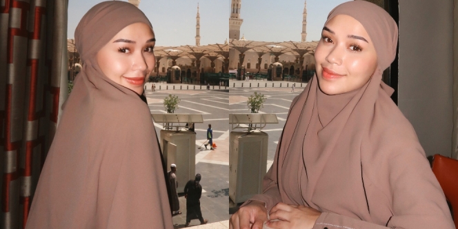 Disebut Haram karena Pegang Pods, Ini 10 OOTD Lula Lahfah Berhijab saat Ibadah Umrah