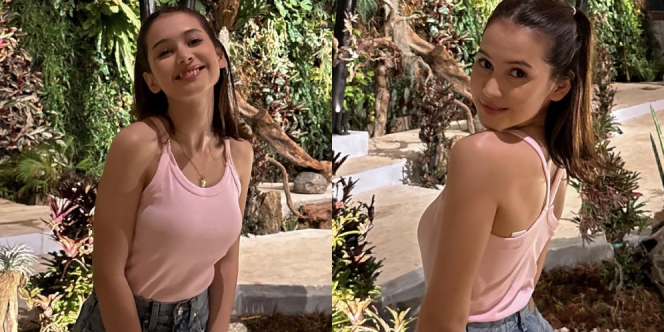 8 Foto OOTD Sandrinna Michelle Pakai Tank Top Pink, Dipuji bak Barbie Hidup!